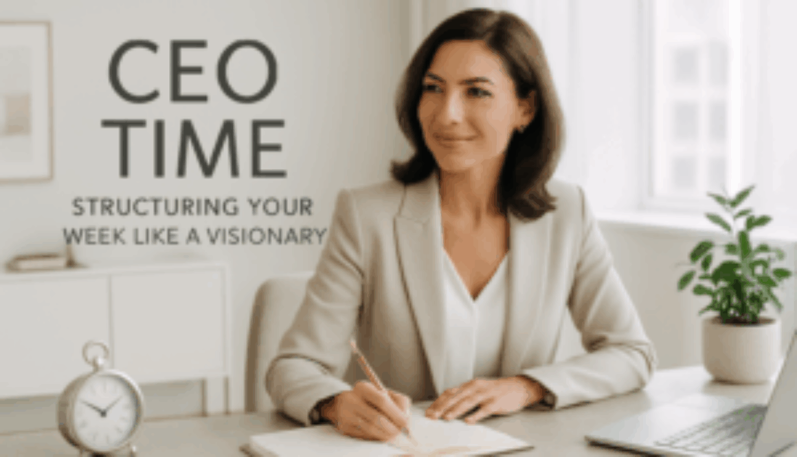 CEO Time: Structuring Your Week Like a Visionary