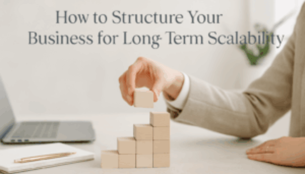 How to Structure Your Business for Long-Term Scalability
